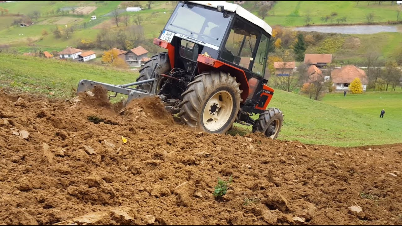 Zetor 6245 - Oranje ledine u velikoj strani! (NIJE ORANO 20+ godina)