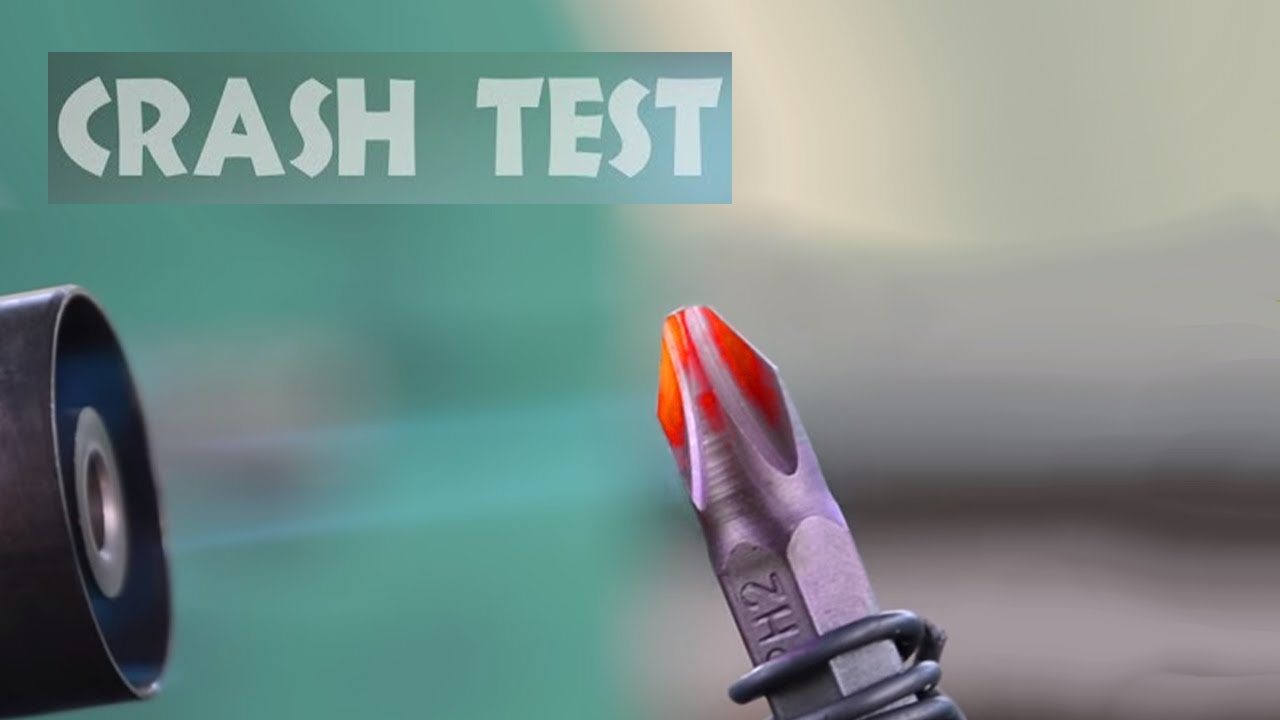 Experiment CRASH TEST hardening bit for screwdriver