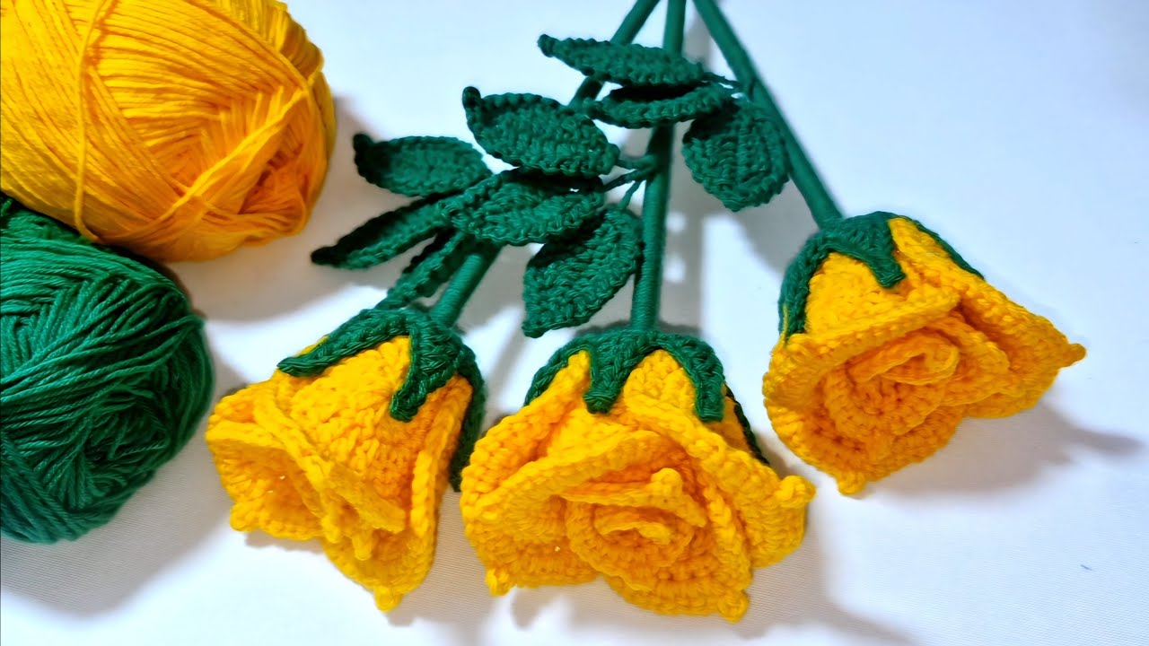 Como Hacer ROSAS a Crochet Paso a Paso Fácil