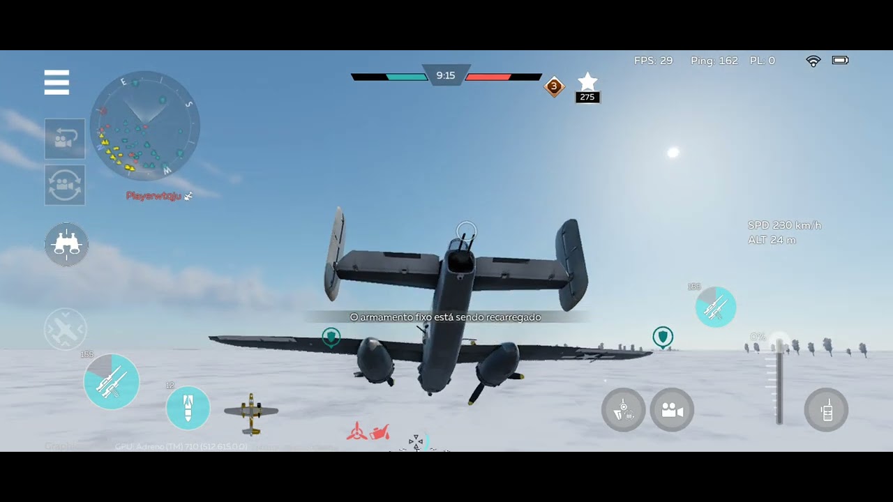 OPERAÇÃO CÉU EM CHAMAS // WAR THUNDER MÓBILE jogando com bombardeios @GENERAL118G