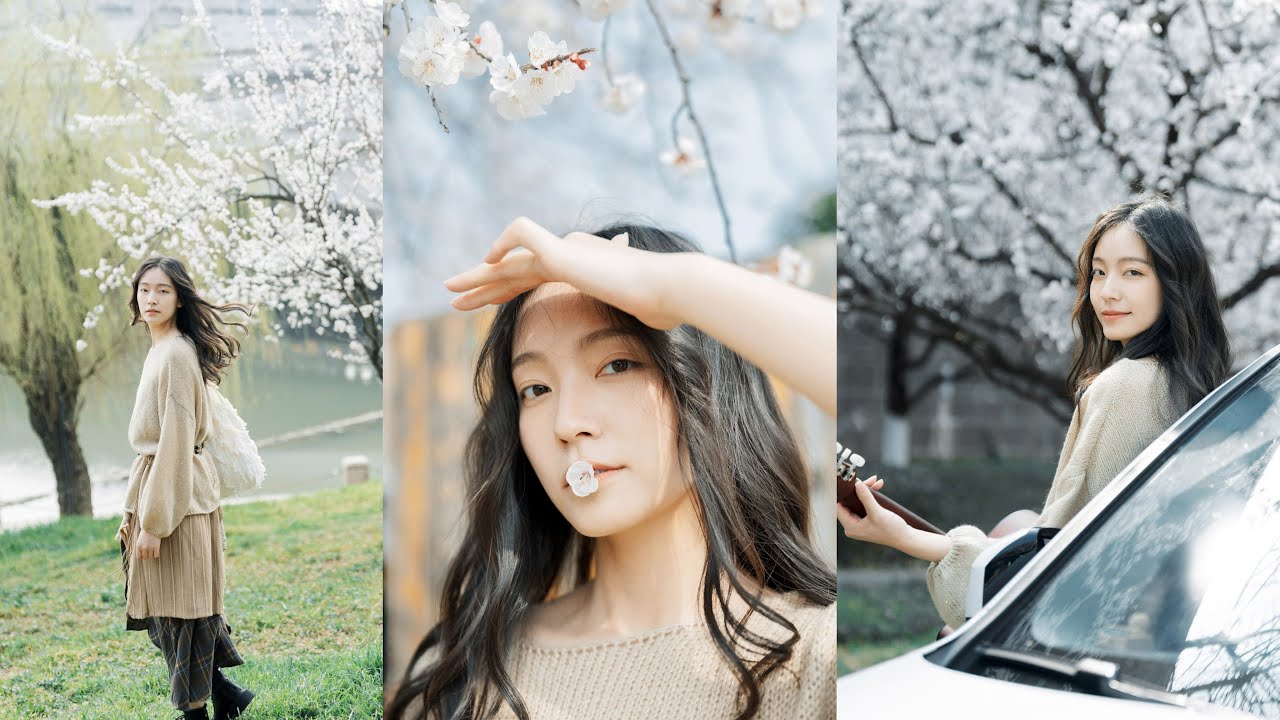 出门赴春约，温柔甜美的春日写真拍摄引导丨A7M4丨2870GM丨拍照姿势教学丨花季人像分享