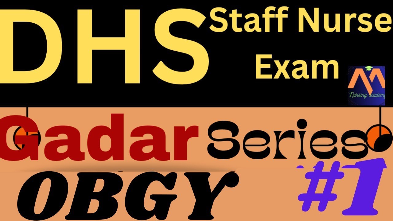 DHS STAFF NURSE EXAM | DHS EXAM 2023 | OBGY CLASS #1 #dhs2023 #obgyn