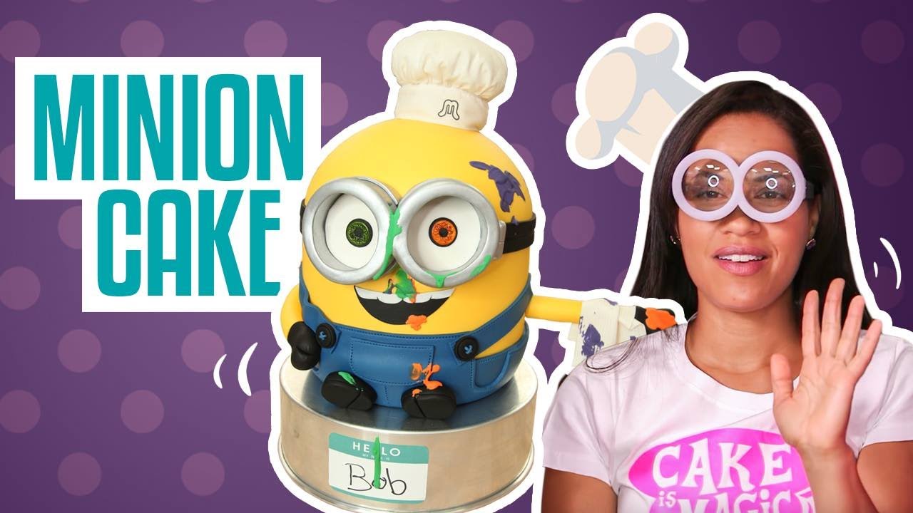 How To Make a BOB THE MINION from Despicable Me out of CAKE | Yolanda Gampp | How To Cake It