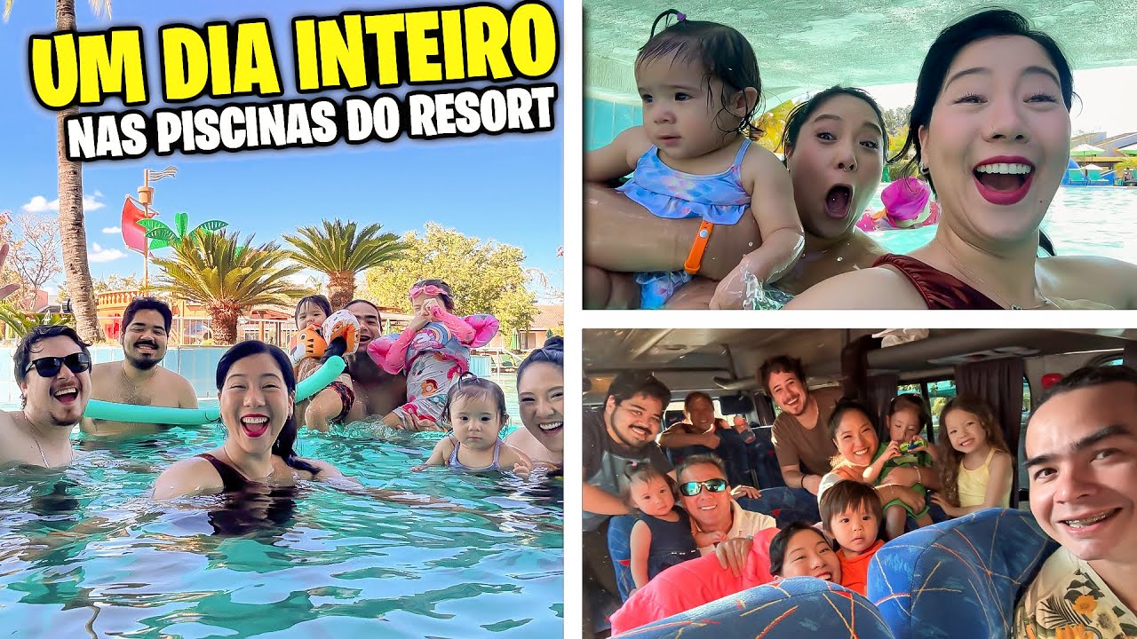 UM DIA INTEIRO NAS PISCINAS DO RESORT | Blog das irmãs
