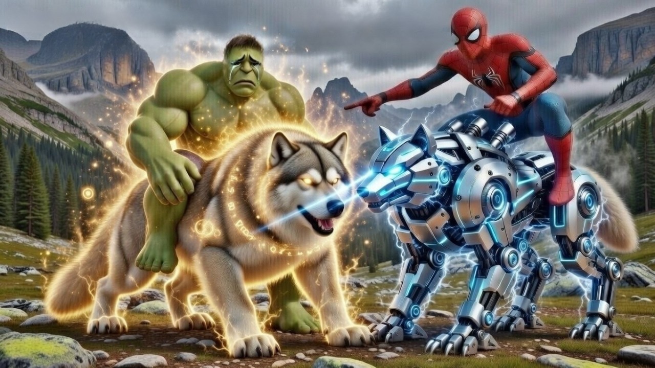 🐺🕷️ SPIDERMAN Wins The Magic Giant Dire Wolf Racing Championship - Epic Racing Challenge