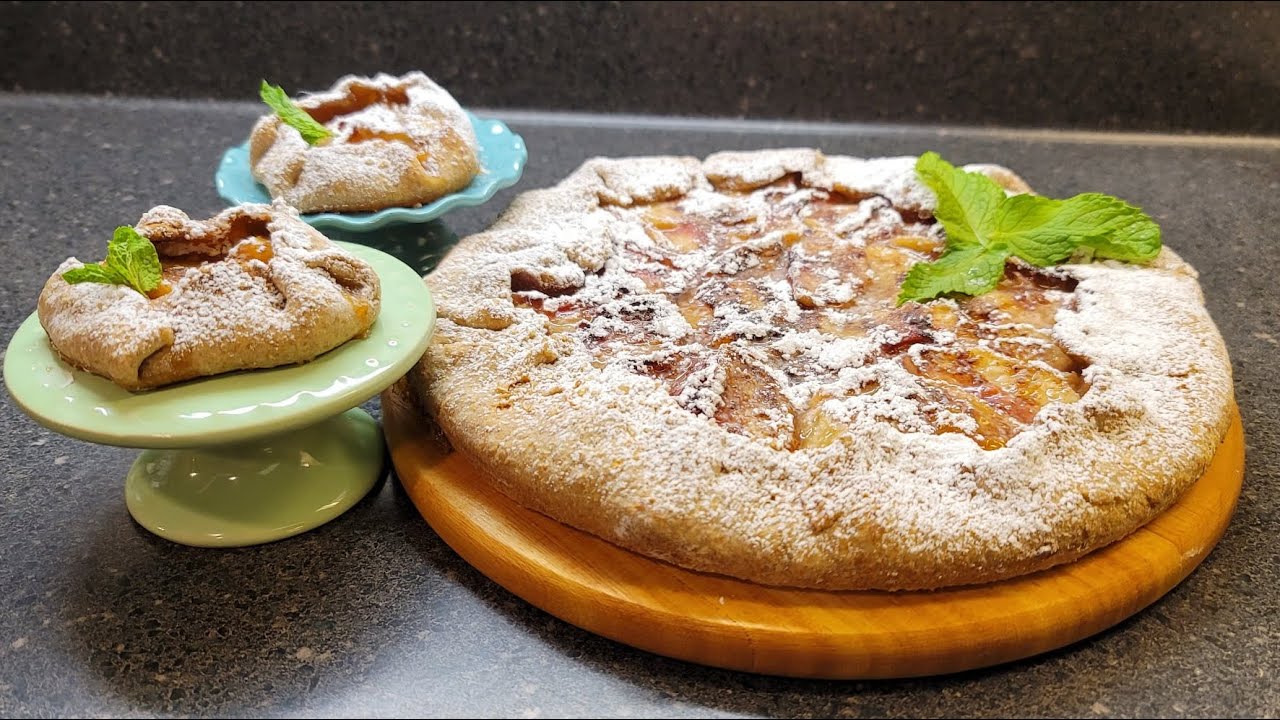 GALETTE INTEGRAL DE DURAZNOS🍑🥧WHOLE WHEAT PEACH GALETTE 🍑🥧
