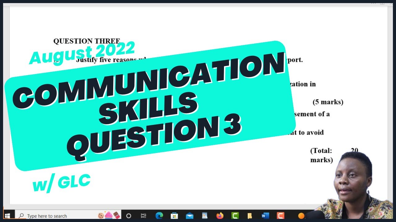 CPA COMMUNICATION SKILLS AUGUST 2022 Q3