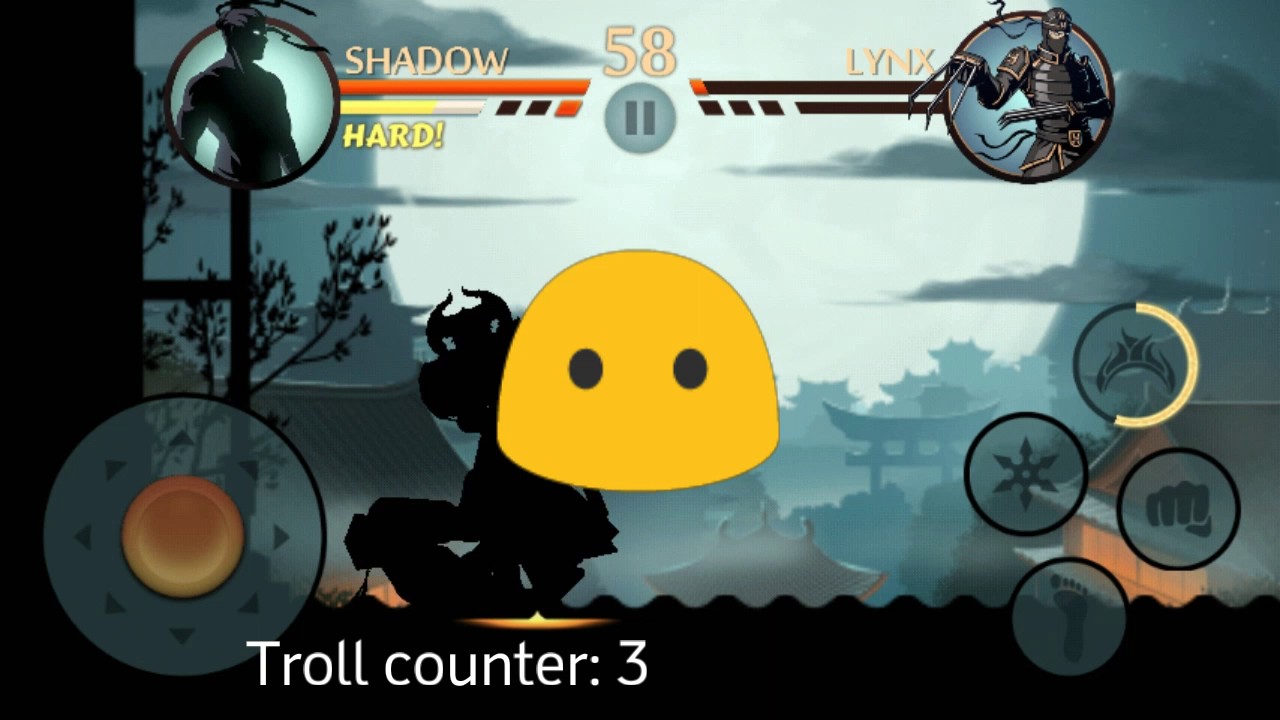 Shadow Fight 2: Trolling Lynx with Lynx's claws (challenge 1) (
