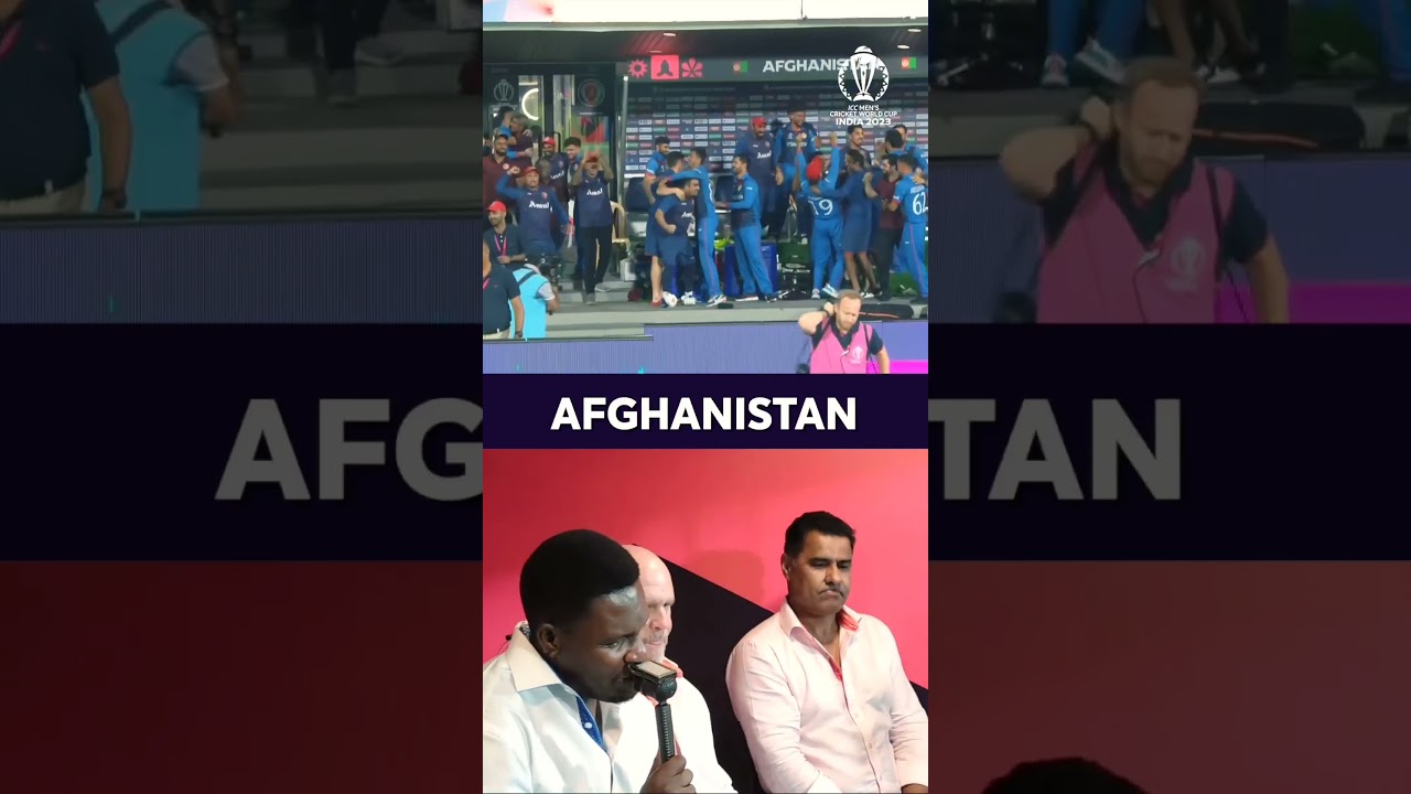 Behind the 🎙️ as the winning hit sparked celebrations in the 🇦🇫 camp 
