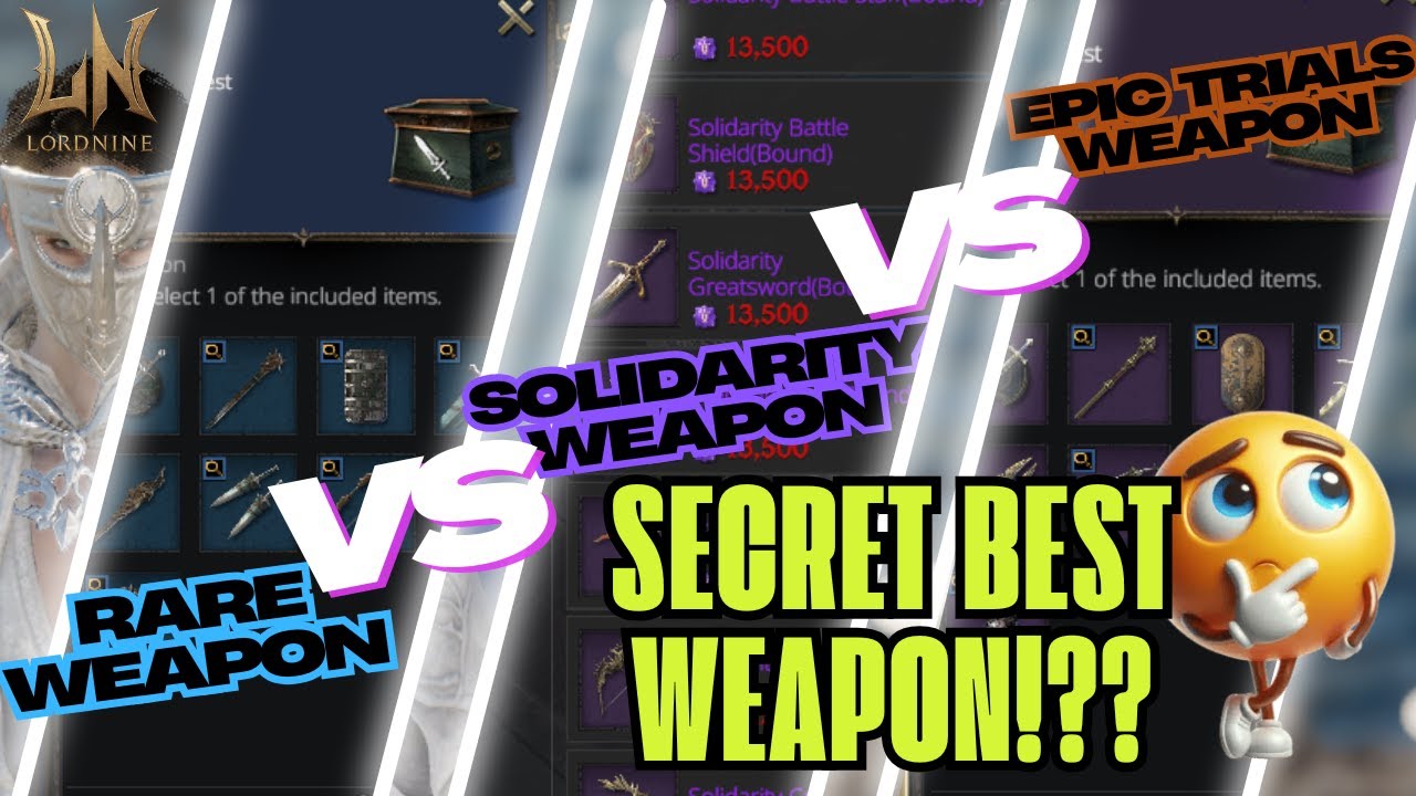 LORDNINE | SOLIDARITY WEAPON GUIDE!! [ F2P WAY ]