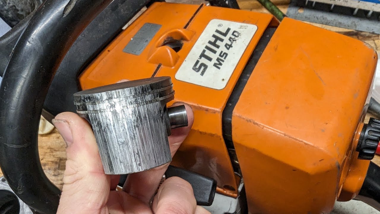 Что убило этот Stihl MS440? Поршень Hyway с большим диаметром цилиндра и восстановленный цилиндр ...