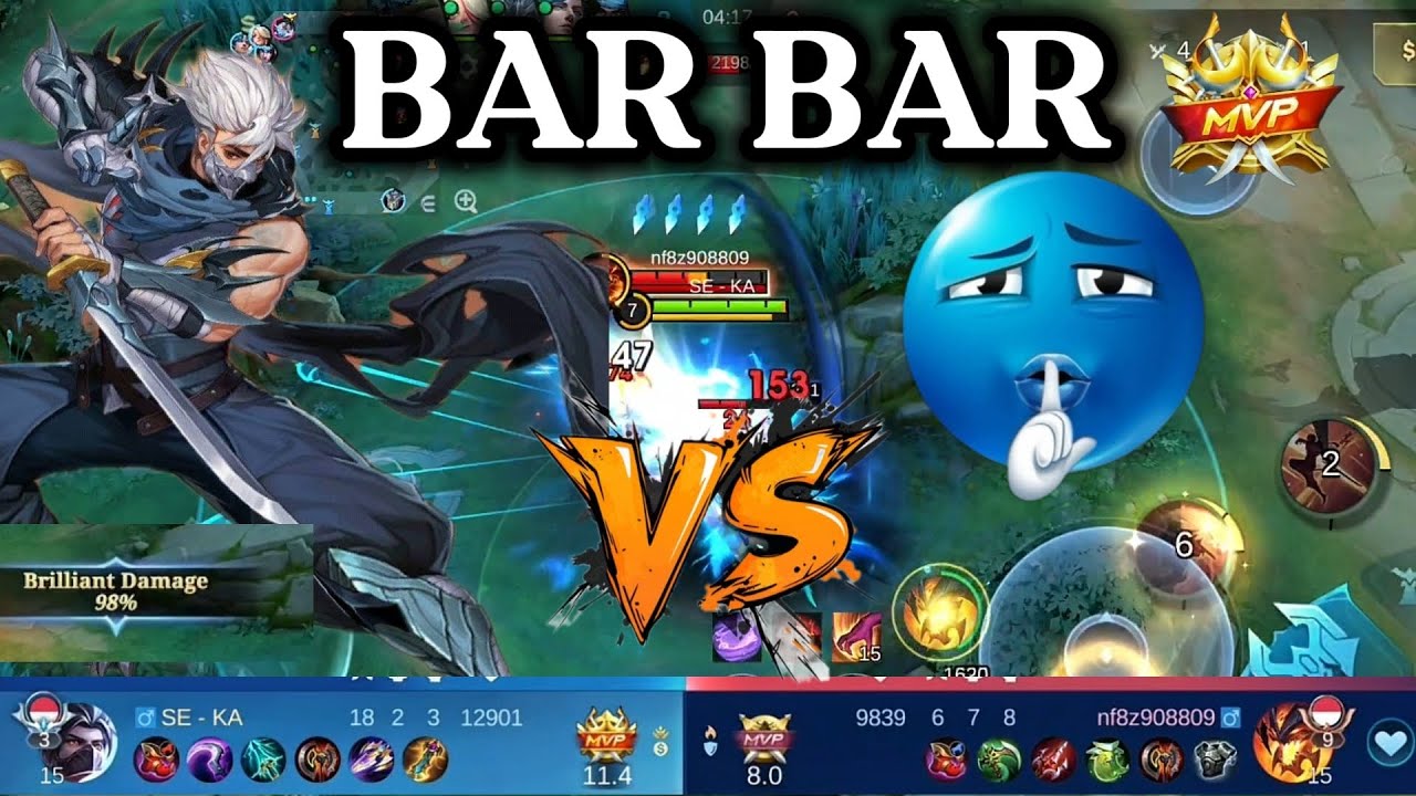 HAYABUSA GUA TERLALU BAR BAR | ADU MEKANIK HAYABUSA JUNGLER VS THAMUZ JUNGLER ~ MLBB