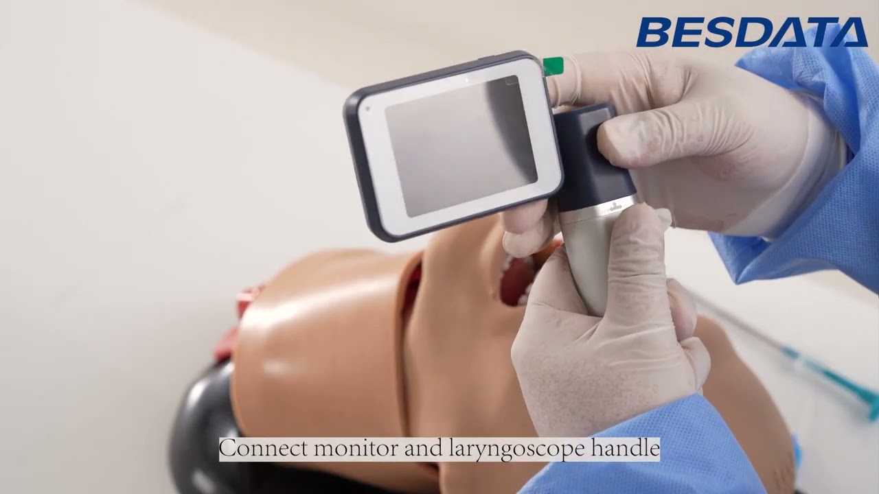 How to use disposable video laryngoscope for anesthesia intubation