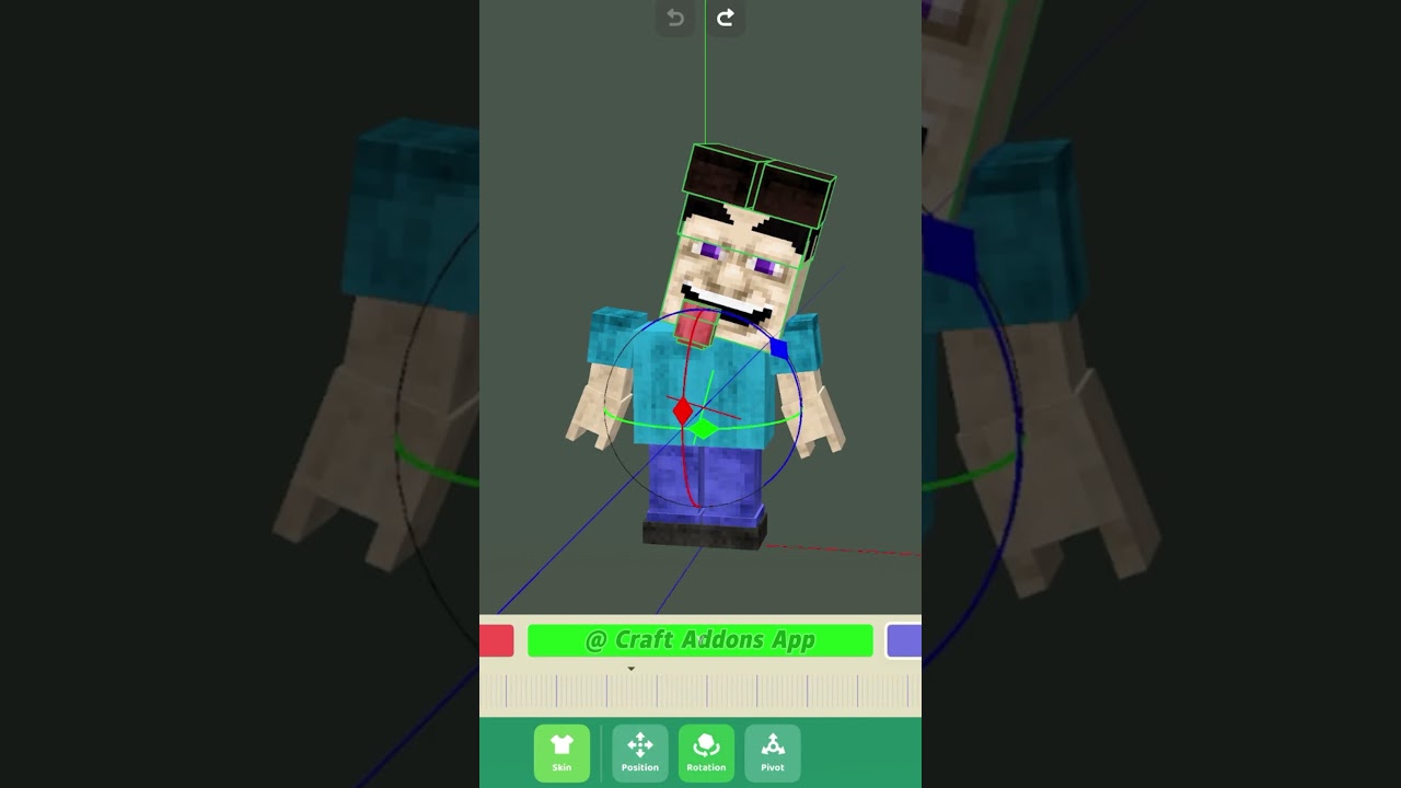 I remade Iron Golem into Grotesque Steve  in minecraft