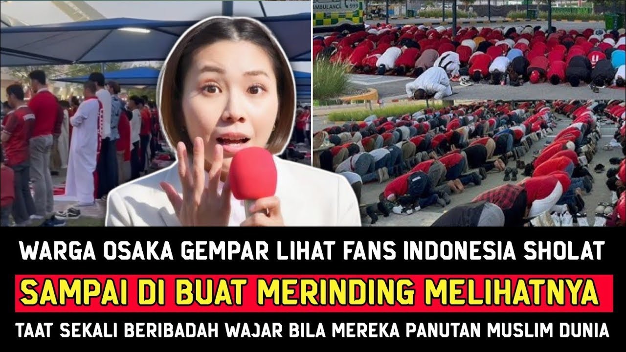 MERINDING‼️Suporter Indonesia Kejutkan Jepang - Warga Jepang Tak Kuasa Menahan Haru #beritatimnas