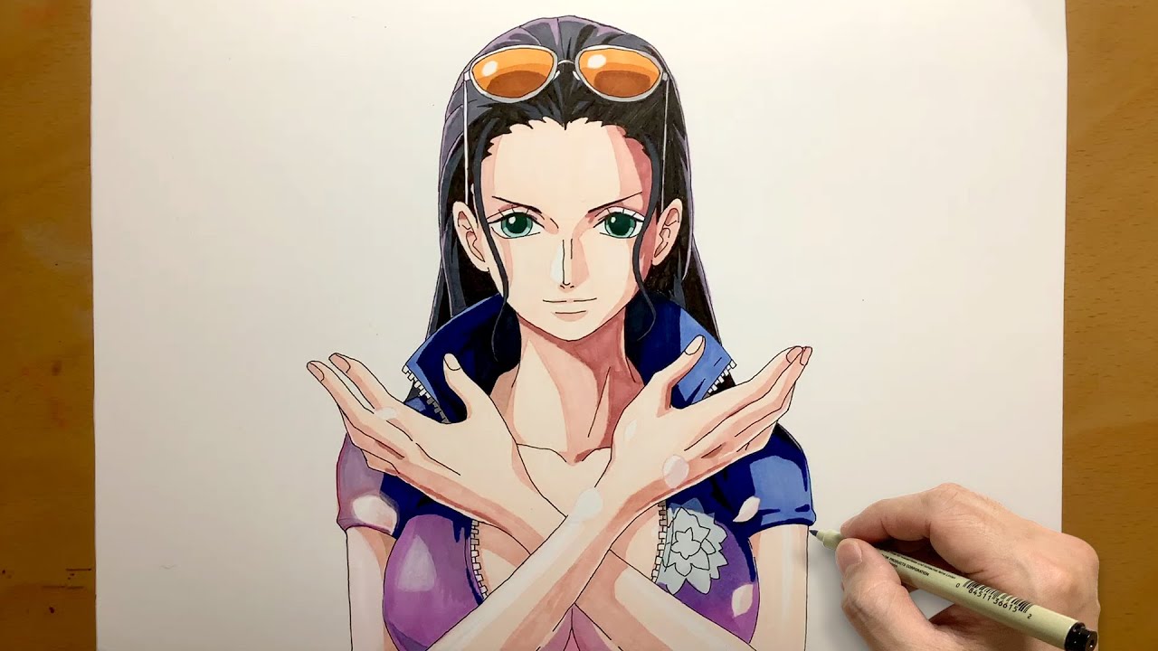 How to Draw Nico Robin from onepiece | step by step | Easy to draw | draw anime | Robin