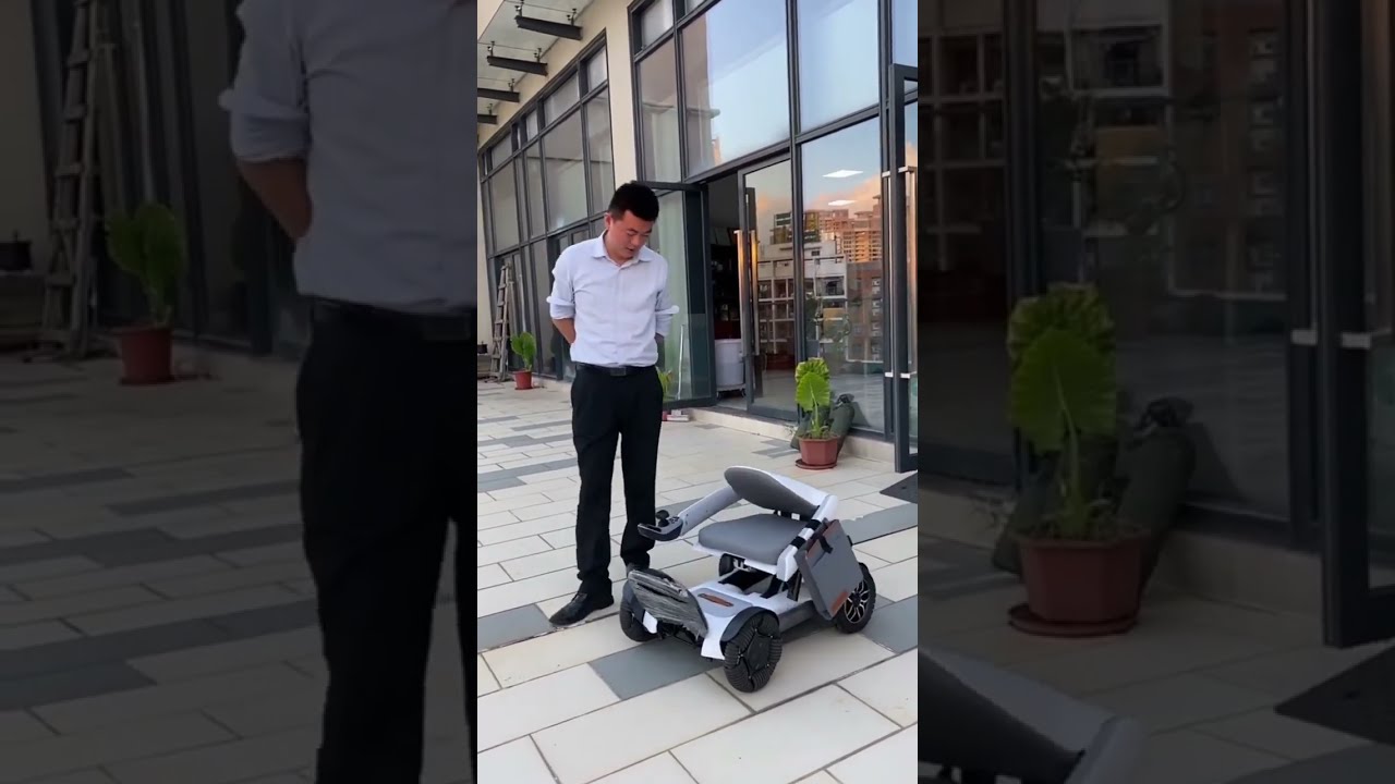 Product Link in Bio ( # 2430  ) ▶️ Modern Foldable Electric Mobile Scooter Wheelchair