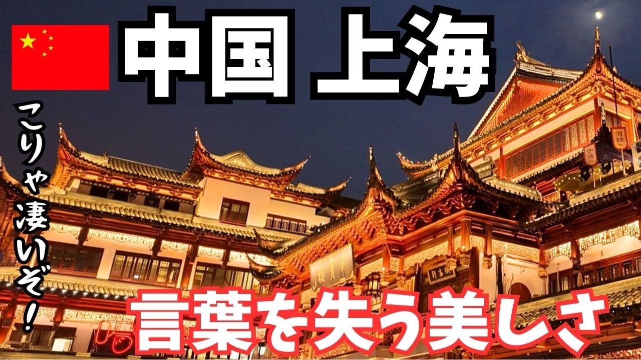【中国上海 (後編)】まるで映画のワンシーン❓美しすぎる夜景が見れる街✨