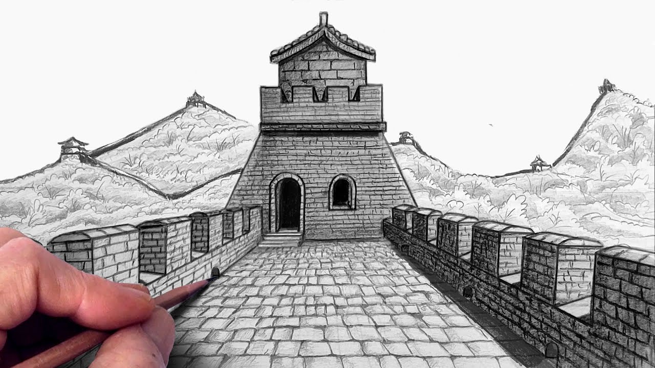 Как нарисовать Великую Китайскую стену