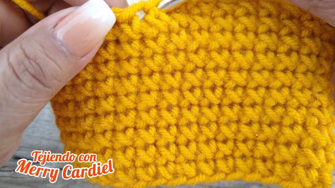 COMO TEJER PUNTADA CRUZ A CROCHET