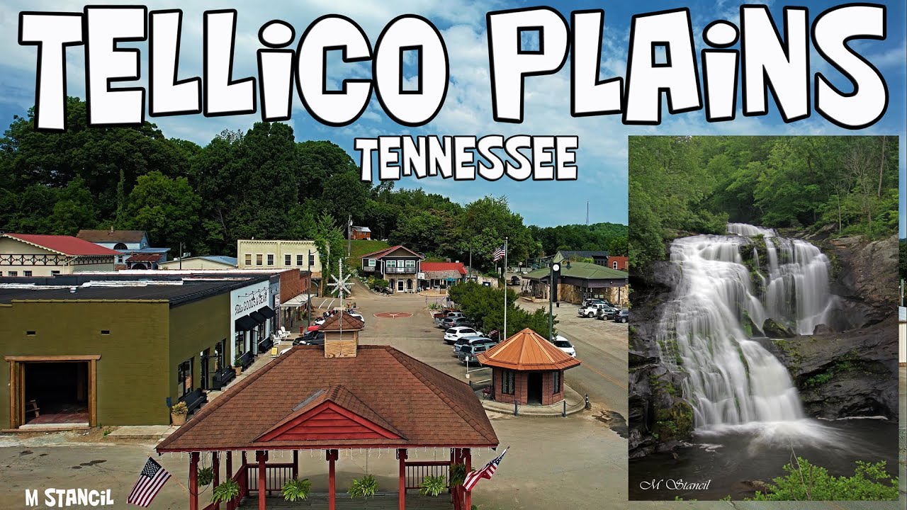 Tellico Plains Tennessee 4K  / Attractions / Bald River Falls (DJI Mavic Air 2S Drone Footage)