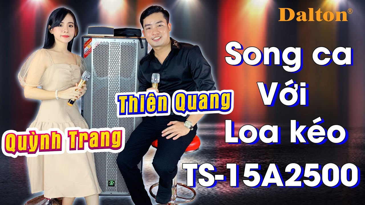 CA SĨ QUỲNH TRANG & THIÊN QUANG SONG CA LIVESTREAM VỚI LOA KÉO