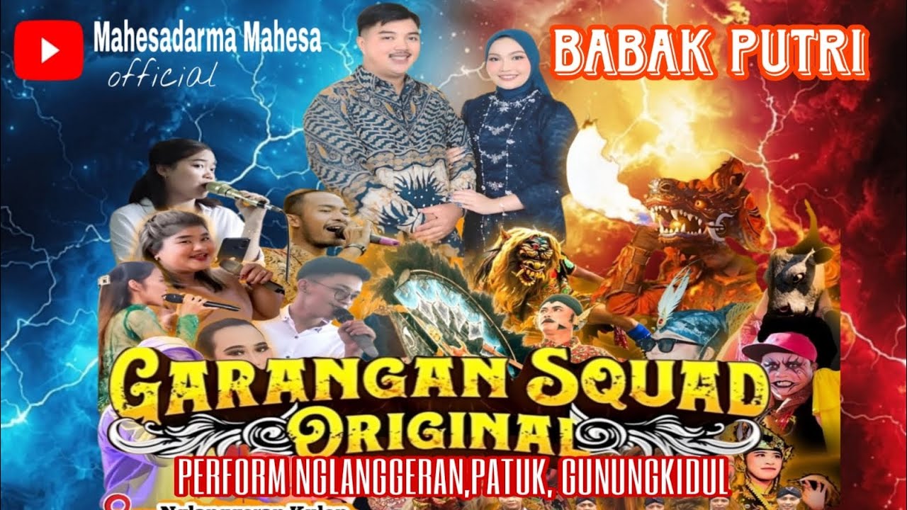 Jathilan garangan squad original babak putri full,perform nglanggeran,patuk,gunungkidul