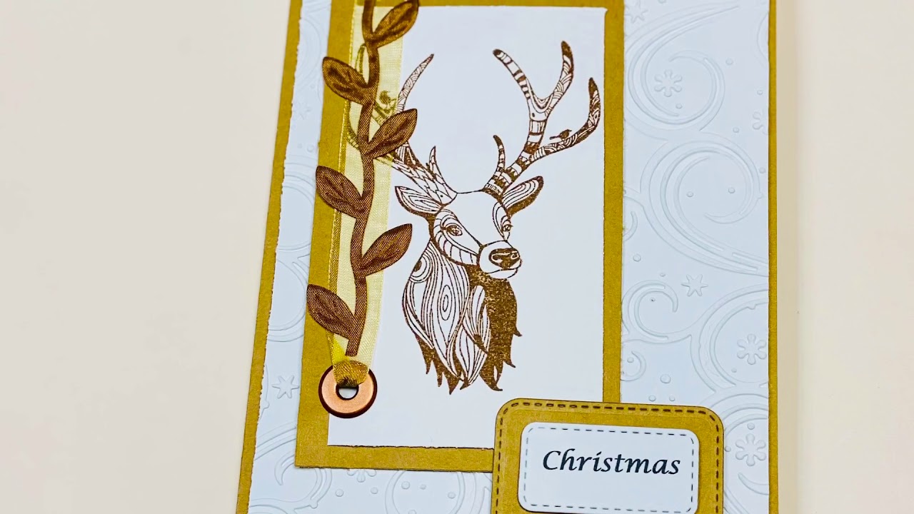 Let&rsquo;s make a Christmas card -3- : Reindeer
