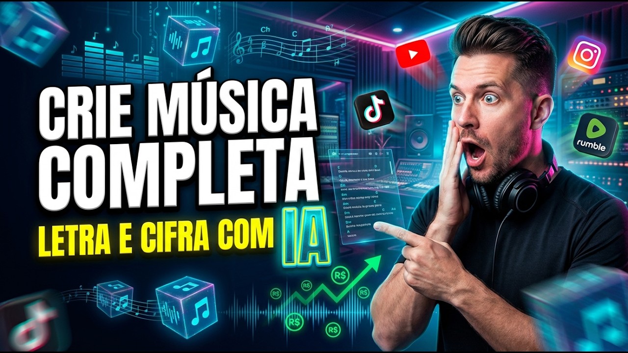 Crie Música com Letra e Cifra e Monetize