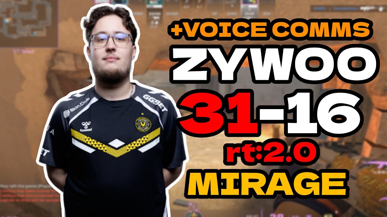 ZywOo (31-16) rt:2.0 SoloQ +VOICE COMMS l NA FACEIT RANKED (mirage) | Jun 22, 2025 #cs2 #pov
