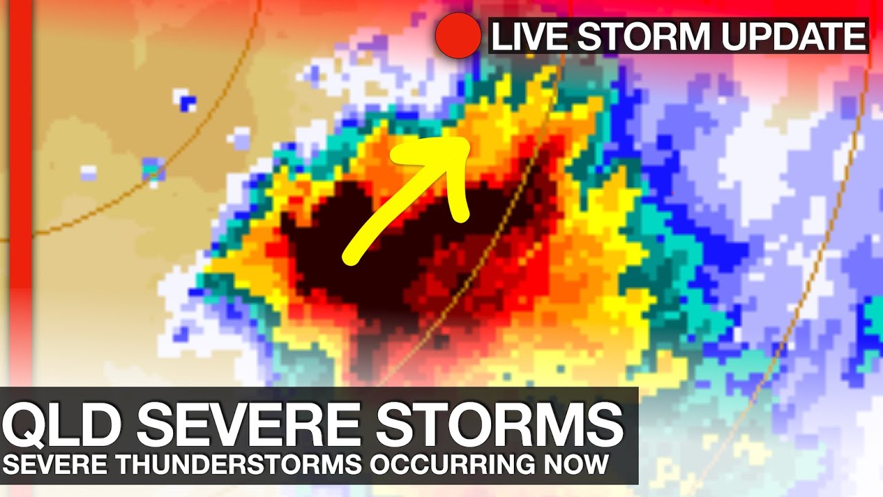 VERY DANGEROUS SUPERCELL THUNDERSTORMS and Tornadoes Developing for Brisbane Southeast Queensland