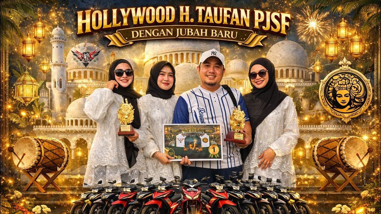 HOLLYWOOD - H. TAUFAN PJSF JUBAH BARU MAKIN EDANN 🥶 MENUJU HALAL BIHALAL SMM KELAS MOBIL