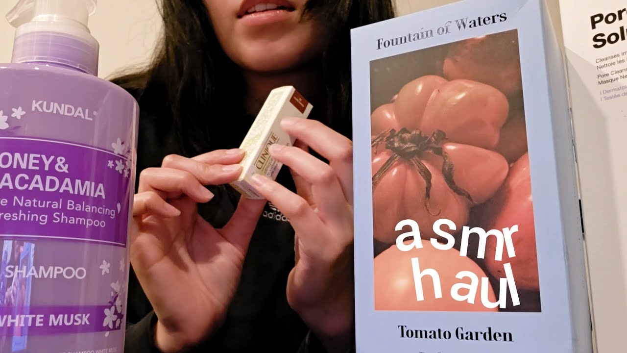 asmr haul tjmaxx & marshalls | beauty & body care | whispers & tapping