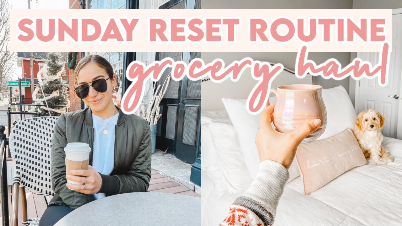 SUNDAY RESET ROUTINE! Grocery Haul, Productivity Tips, Opening up about Youtube!