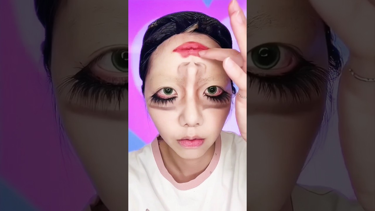 Amazing 3D face makeup tutorial #shortsfeed #shortsviral #makeuptutorial