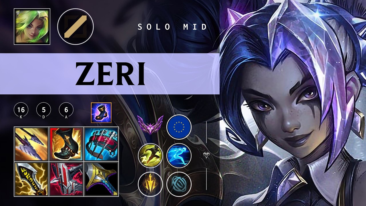 Zeri Mid vs Lux - EUW Master Patch 26.03