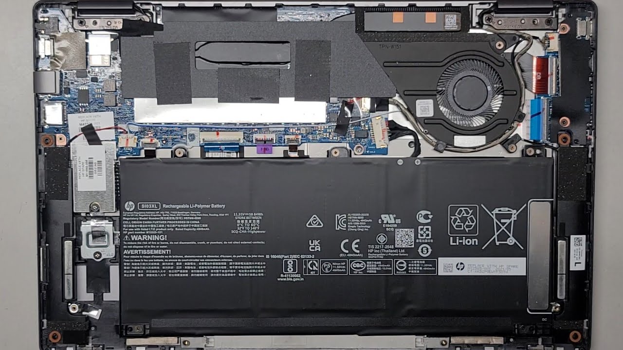 HP Chromebook X360 14c-cc0013dx Disassembly Battery SSD Quick Look Inside