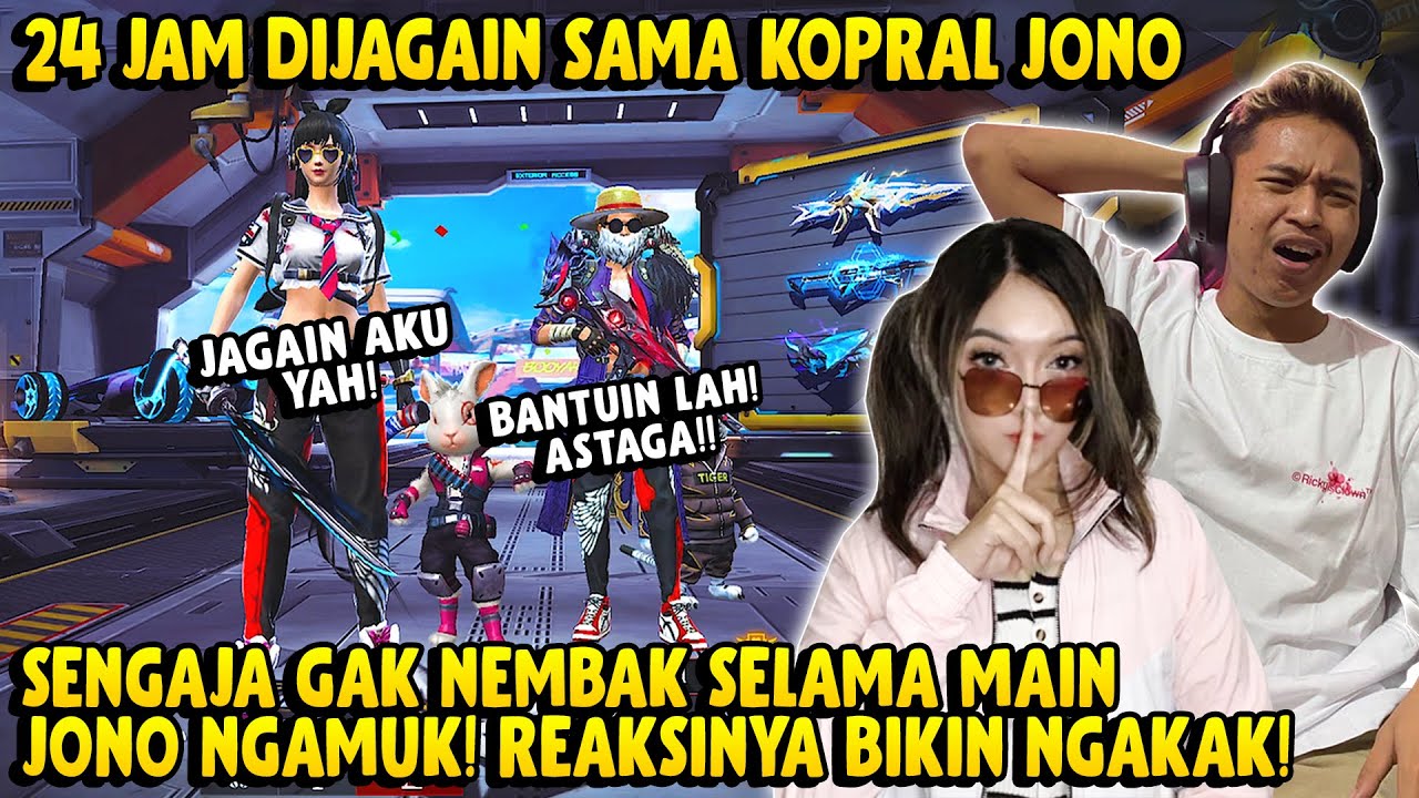 24 JAM DIJAGAIN KOPRAL JONO REAKSINYA BIKIN SENYUM SENDIRI AUTO GAK JADI MARAH MALAH TAMBAH SAYANG!!