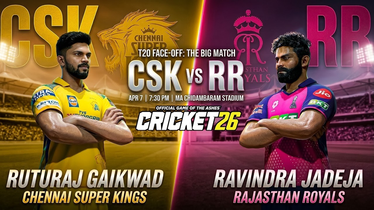 DHONI vs JADEJA 😱🔥 | RR vs CSK | IPL 2026 | Cricket 26