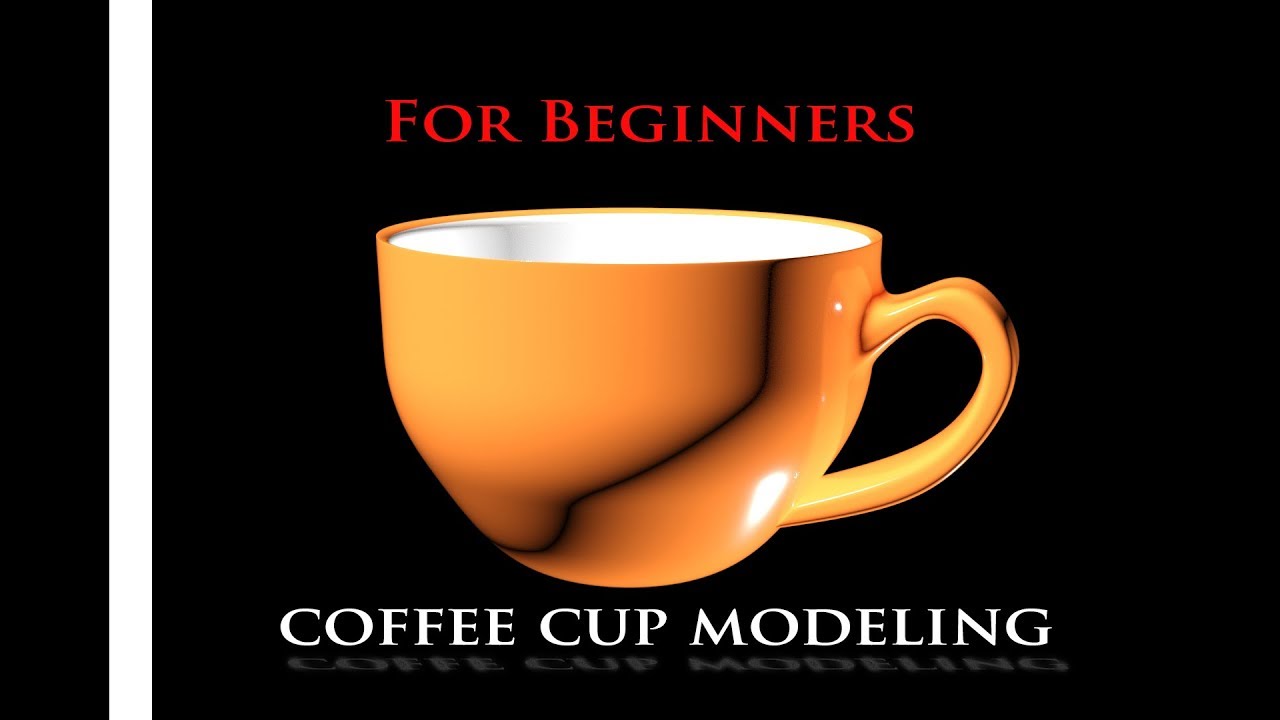 3Ds Max Tutorial - Spline Modeling  3ds studio Creating coffee cup modeling