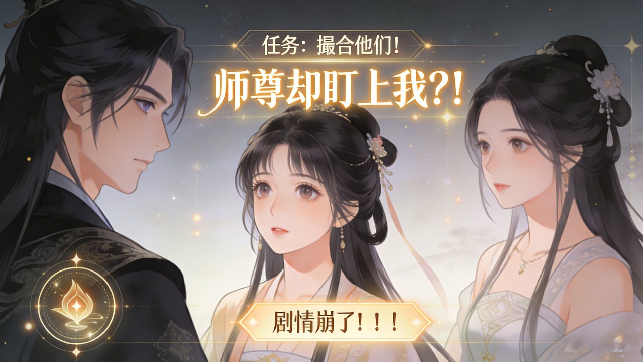 🔥 我拼命撮合師尊和女主，結果他卻開始盯上我了？#穿書女配 #師尊文學 #修羅場戀愛 #系統任務 #仙俠戀愛 #逆天改命 #女主反轉 #高甜反差 #國漫推薦 #女性向爽文 #智绘