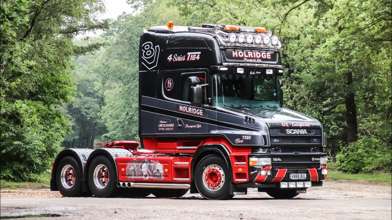 HOLRIDGE FULLY RESTORED SCANIA T164 580 V8 // LOUD OPEN PIPE SOUNDS [ONBOARD] + DRAGRACE WITH 660s