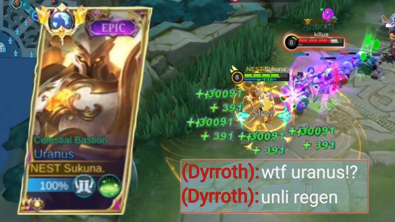 BUFFED DYRROTH+ANGELA STILL CANNOT BEAT MY URANUS HACK BUILD 2024! - MLBB