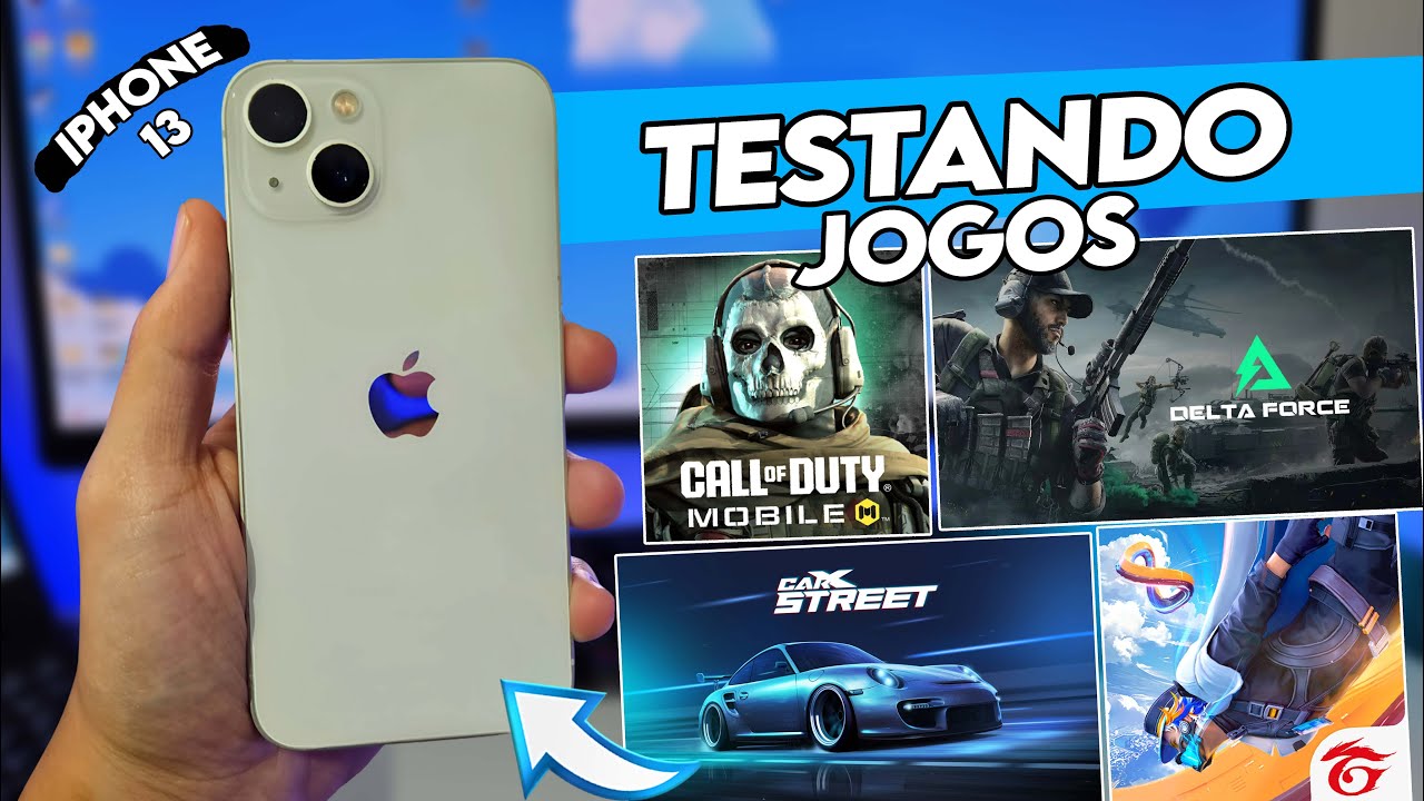 IPHONE 13 - TESTE de JOGOS EM 2025! (RODOU TUDO ?)