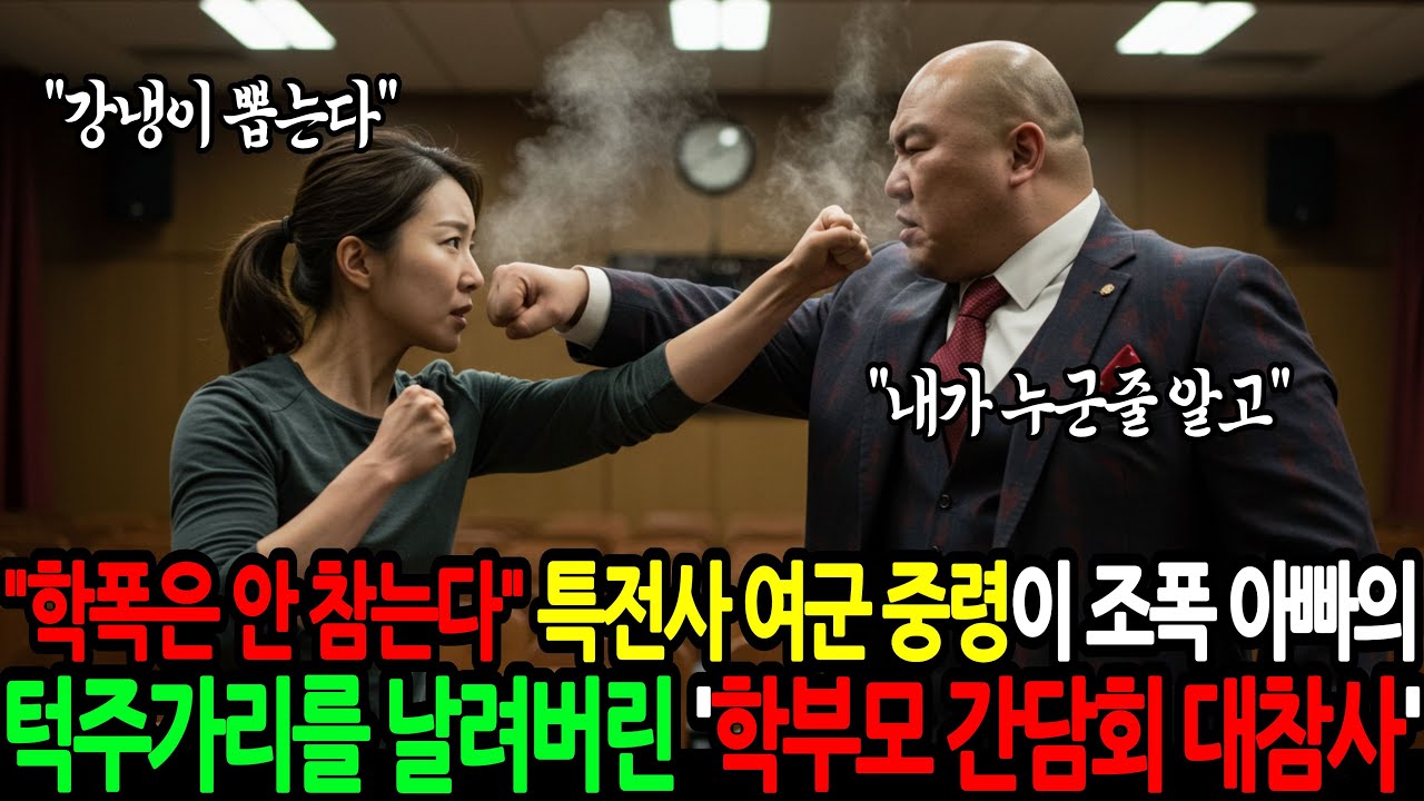 평범한 학부모 간담회에 온 엄마가 알고 보니 UDT 여군, 중령 딸 괴롭힌 조폭 부모 참교육하는데