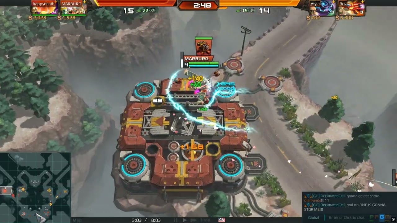Arimech's tactical play by Marburg