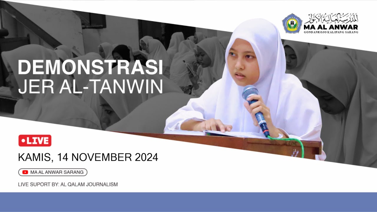 🔴 [ LIVE ] DEMONSTRASI JER AL TANWIN KELAS QIROATUL KUTUB.
