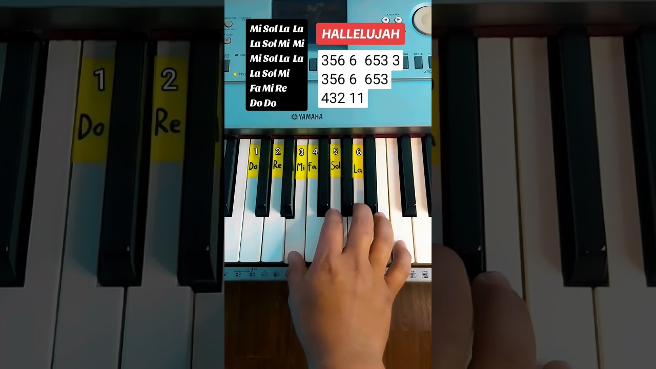 Hallelujah | Aleluya Piano Tutorial EASY Piano F&aacute;cil