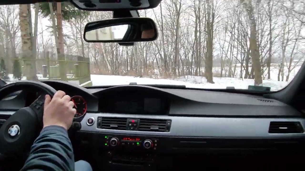 BMW 320d e91 slices snow
