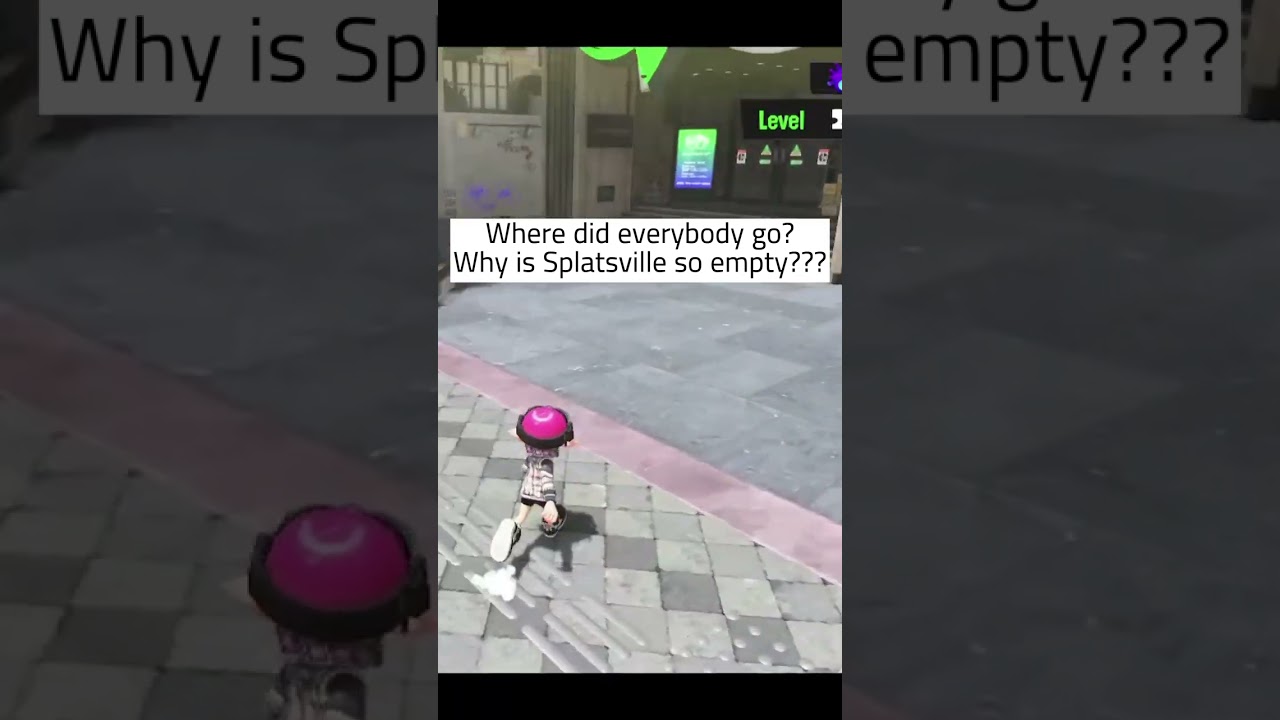 Where did everybody go?!😯 #shorts #splatoon3 #splatsville #splatoon